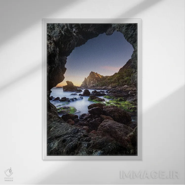 تابلو دکوراتیو قاب شده اثر فابیو آنتنور - نمای قابدار سفید