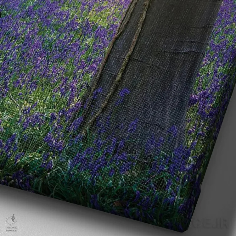 تابلو دکوراتیو هالر بس اثر فابیو آنتنور - نمای نزدیک بافت بوم