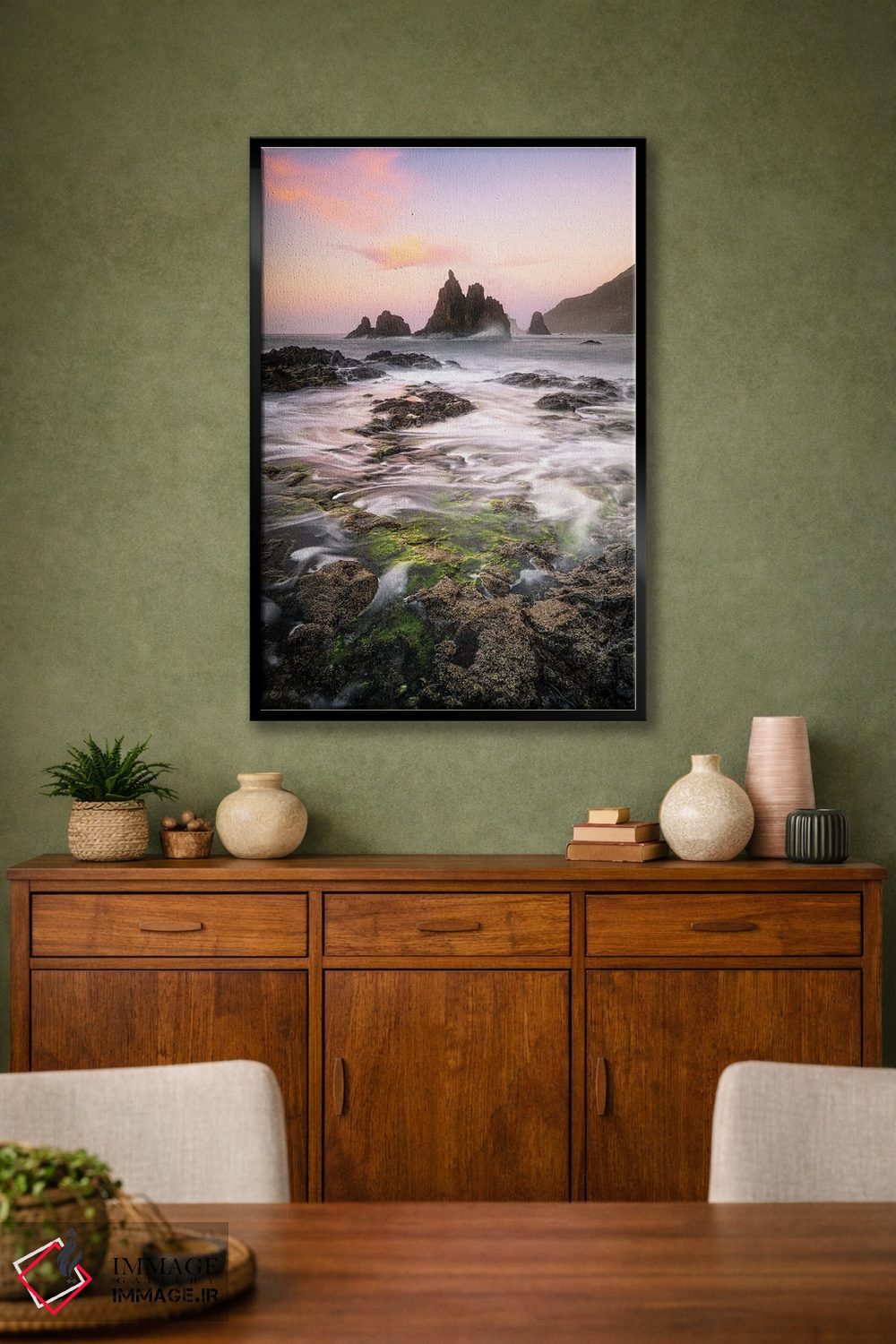 تابلو دکوراتیو فرش سبز اثر فابیو آنتنور - D1B