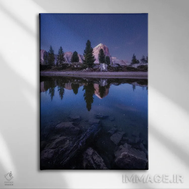 تابلو دکوراتیو لیمیندس در شب اثر فابیو آنتنور - نمای روبهرو روی دیوار