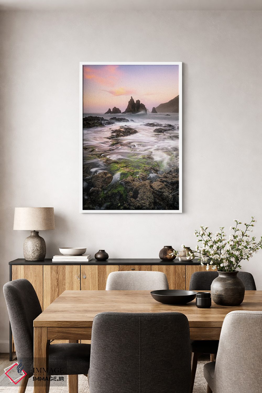 تابلو دکوراتیو فرش سبز اثر فابیو آنتنور - D4W