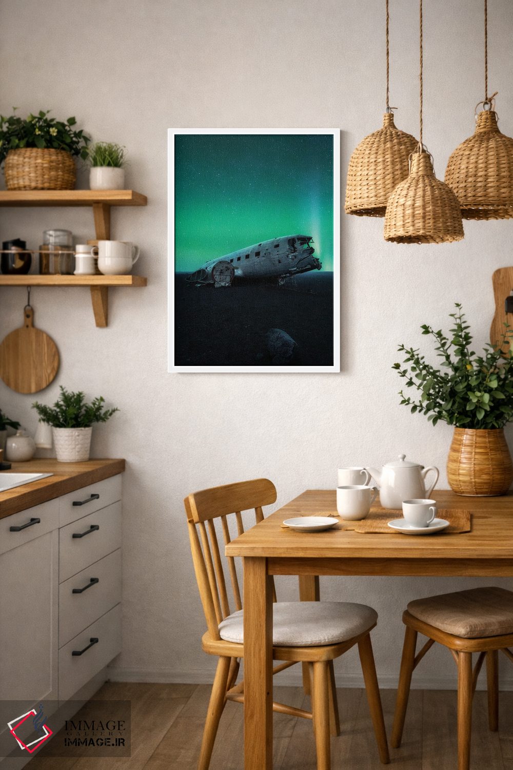 تابلو دکوراتیو آخرین پرواز سبز اثر فابیو آنتنور - D3W