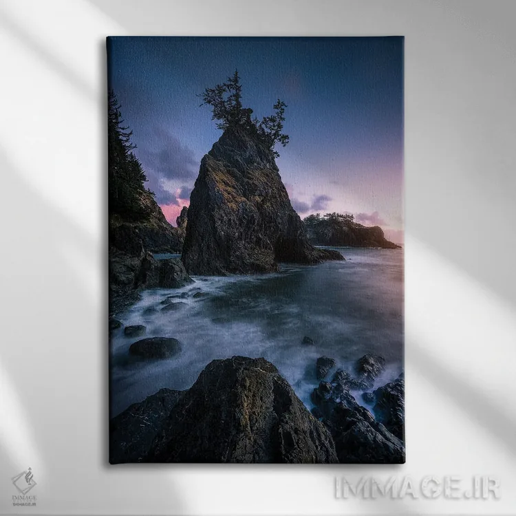 تابلو دکوراتیو صخره بزرگ اثر فابیو آنتنور - نمای روبهرو روی دیوار