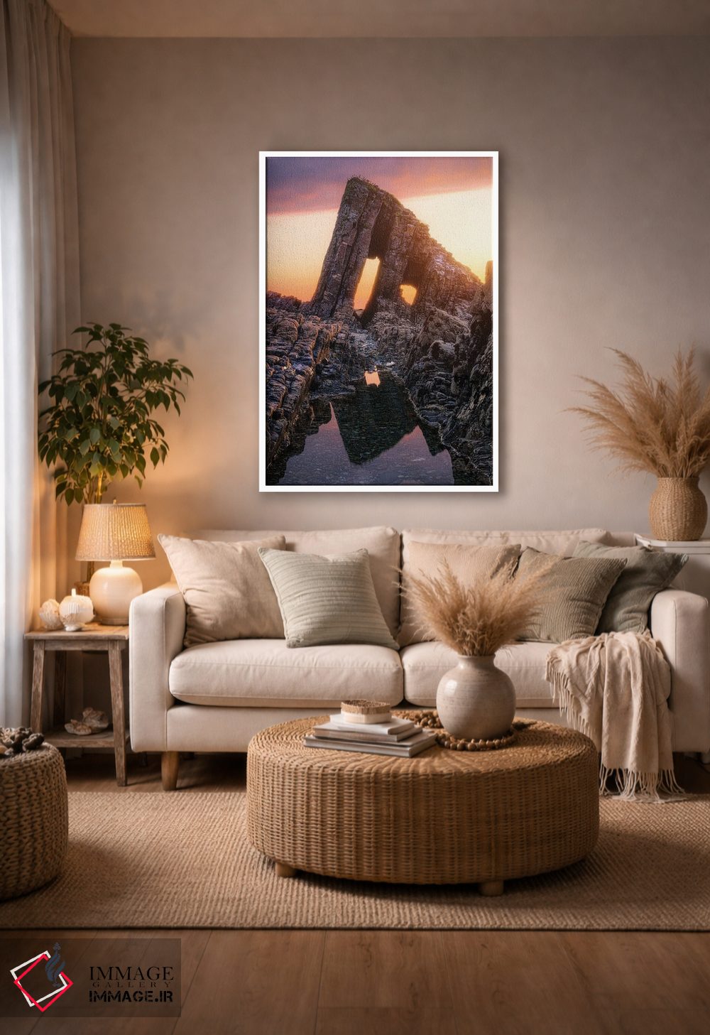 تابلو دکوراتیو بازتاب دیرهنگام اثر فابیو آنتنور - D4W