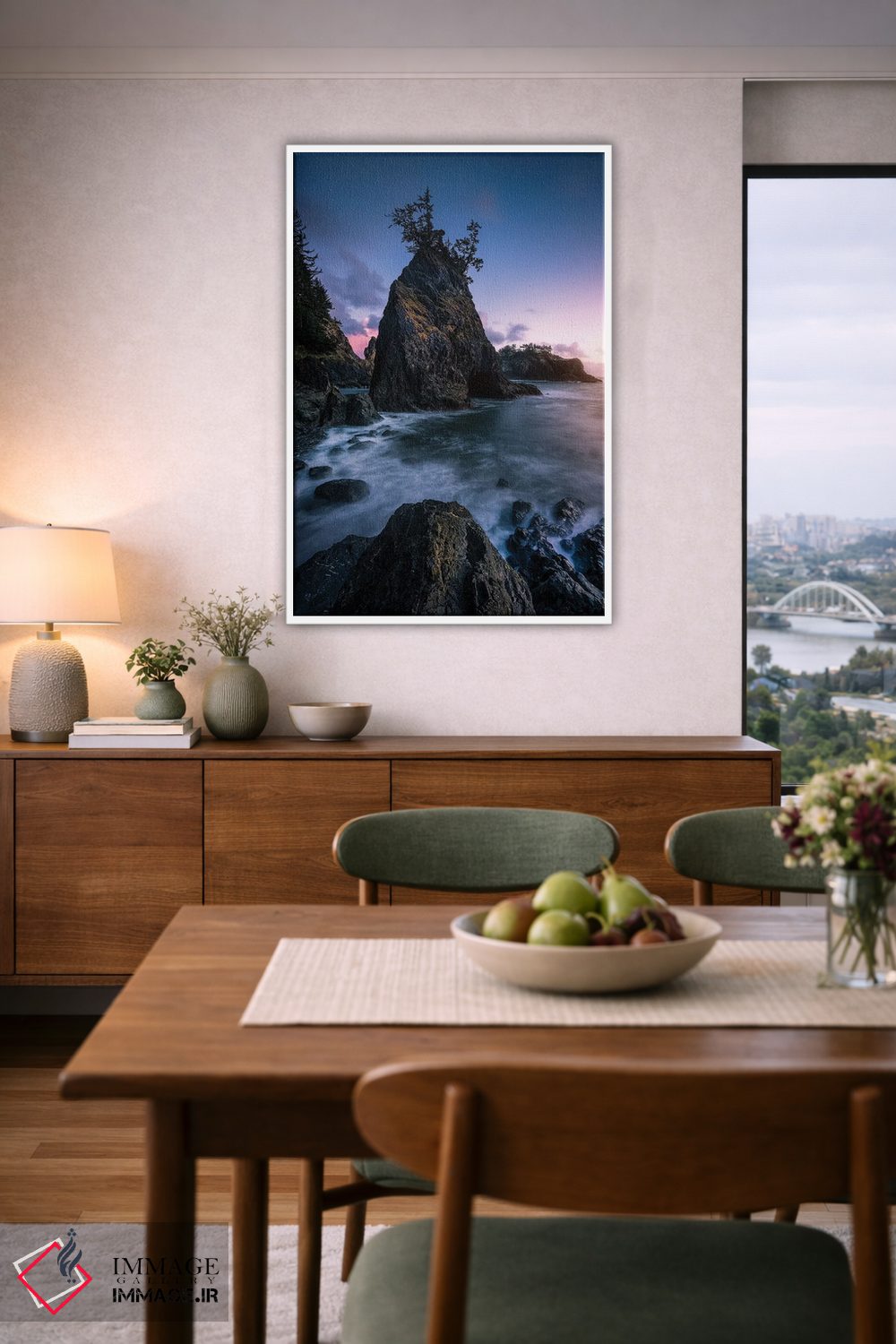 تابلو دکوراتیو صخره بزرگ اثر فابیو آنتنور - D5W