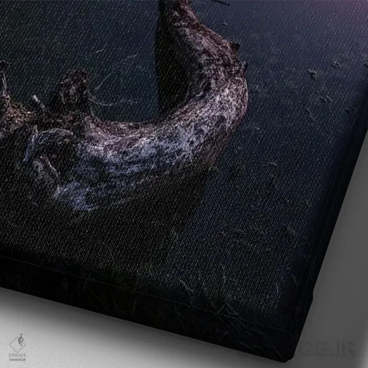 تابلو دکوراتیو اوبرسی اثر فابیو آنتنور - نمای نزدیک بافت بوم