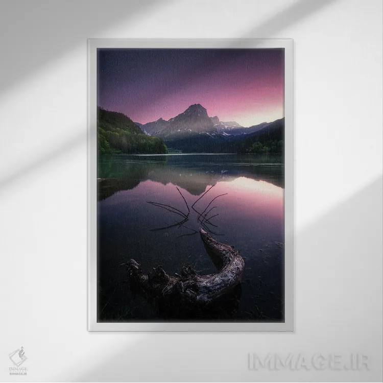 تابلو دکوراتیو اوبرسی اثر فابیو آنتنور - نمای قابدار سفید