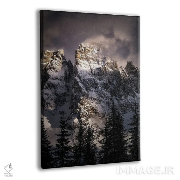 تابلو دکوراتیو قله ها اثر فابیو آنتنور - نمای پرسپکتیو محصول