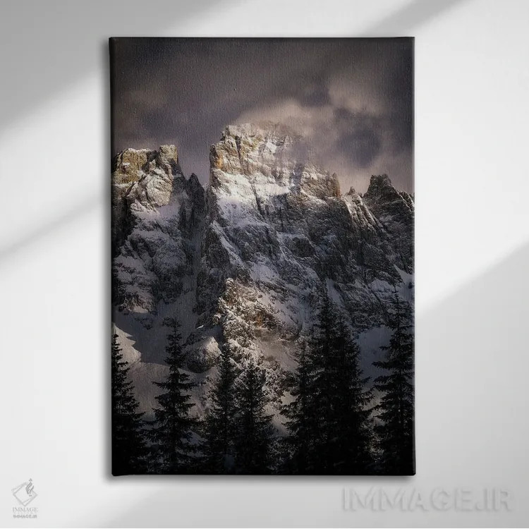تابلو دکوراتیو قله ها اثر فابیو آنتنور - نمای روبهرو روی دیوار