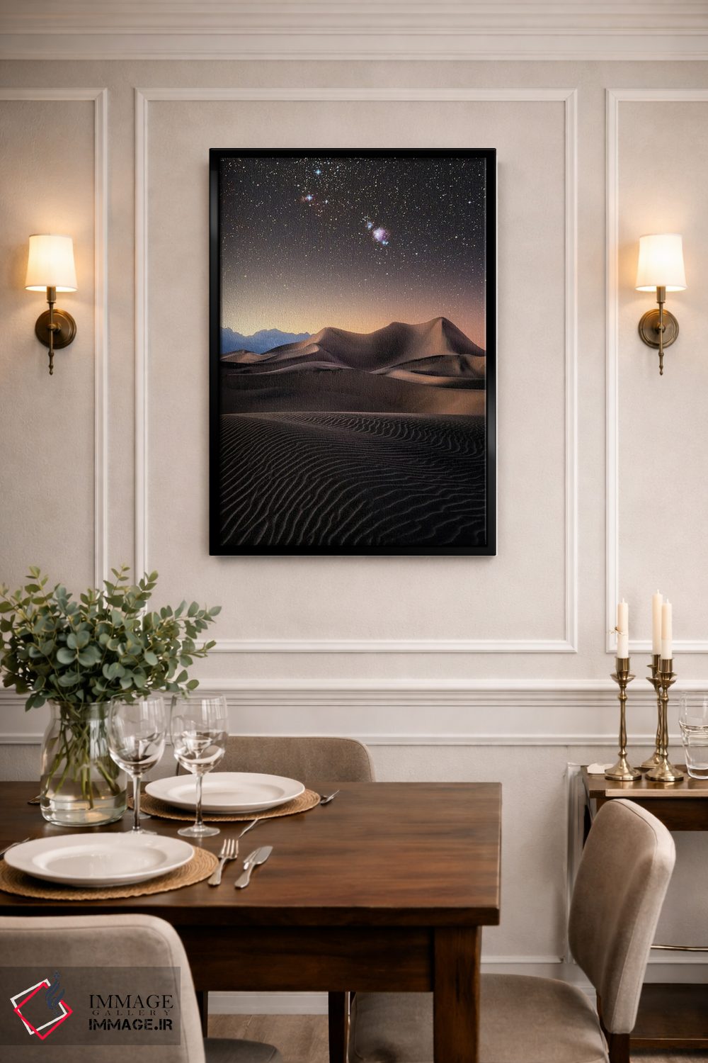 تابلو دکوراتیو تپه های شنی اوریون اثر فابیو آنتنور - D2B