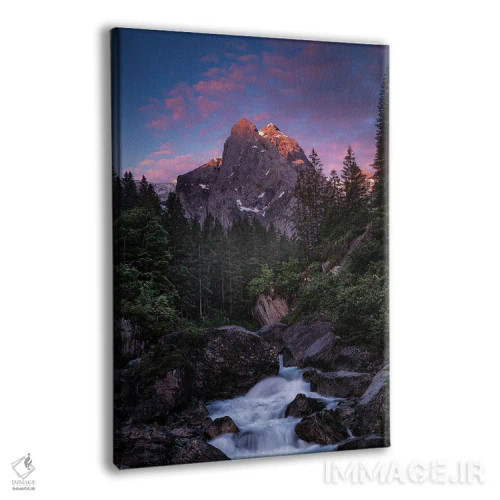 تابلو دکوراتیو قله قرمز اثر فابیو آنتنور - نمای پرسپکتیو محصول