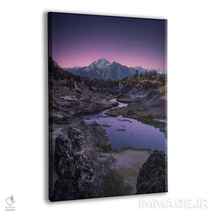 تابلو دکوراتیو سرزمین بنفش اثر فابیو آنتنور - نمای پرسپکتیو محصول