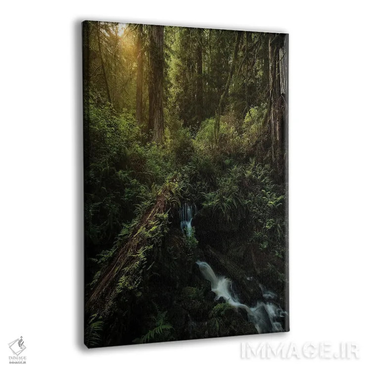 تابلو دکوراتیو خطوط سرخ چوب اثر فابیو آنتنور - نمای پرسپکتیو محصول