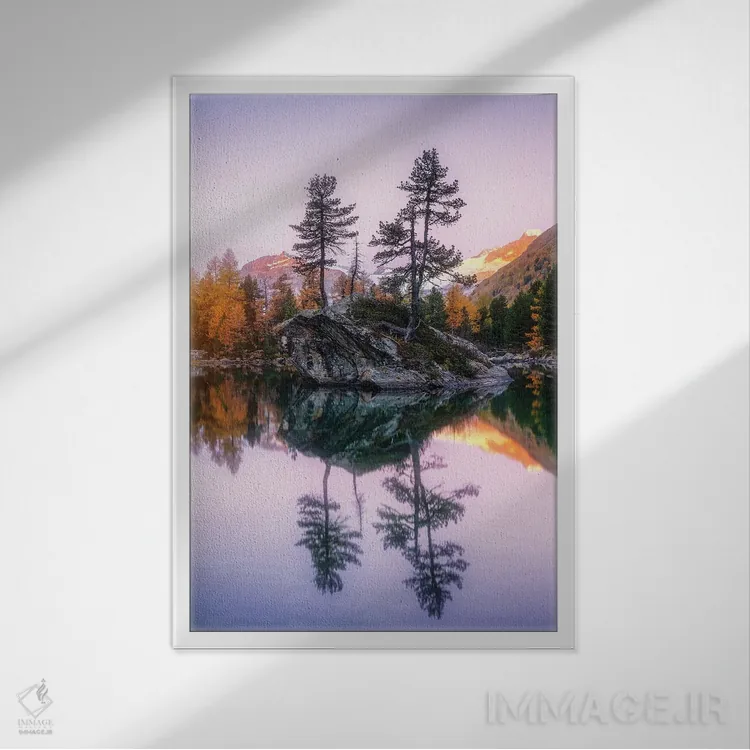 تابلو دکوراتیو نزدیک سائوسئو اثر فابیو آنتنور - نمای قابدار سفید