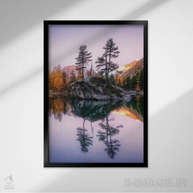 تابلو دکوراتیو نزدیک سائوسئو اثر فابیو آنتنور - نمای قابدار مشکی