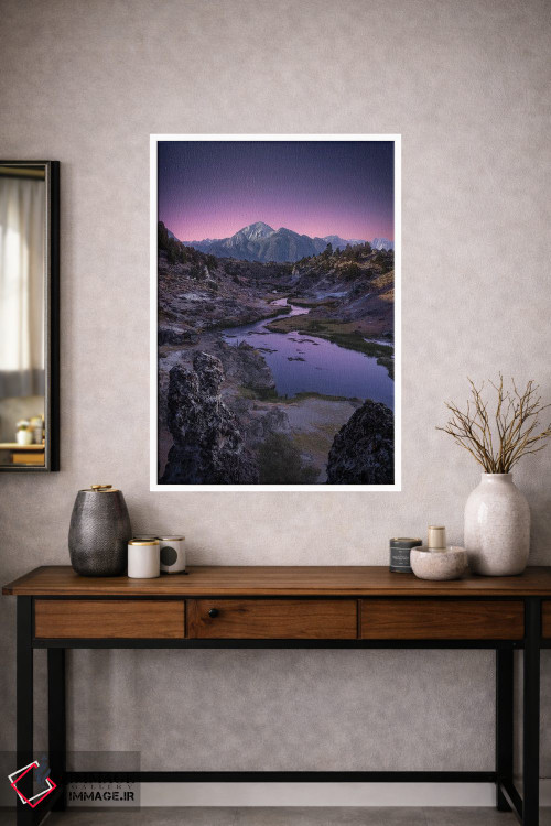 تابلو دکوراتیو سرزمین بنفش اثر فابیو آنتنور - D1W