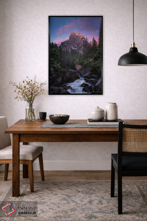 تابلو دکوراتیو قله قرمز اثر فابیو آنتنور - D4B