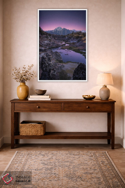 تابلو دکوراتیو سرزمین بنفش اثر فابیو آنتنور - D2W