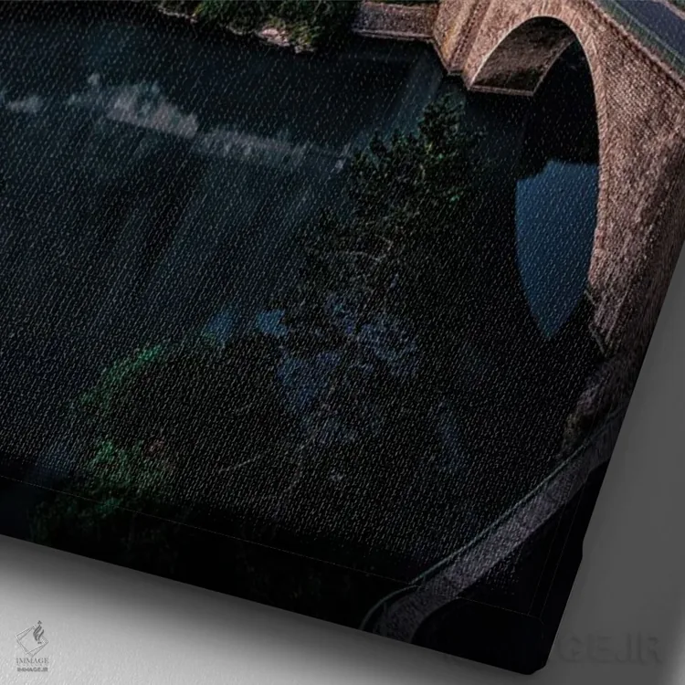 تابلو دکوراتیو سیسترون اثر فابیو آنتنور - نمای نزدیک بافت بوم