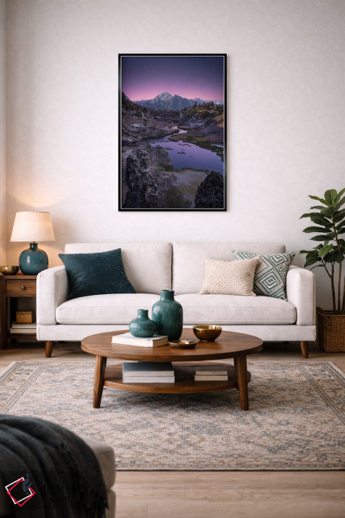 تابلو دکوراتیو سرزمین بنفش اثر فابیو آنتنور - D4B