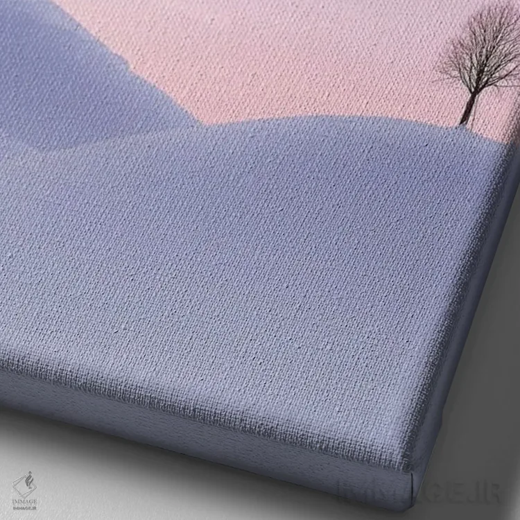 تابلو دکوراتیو سکوت اثر فابیو آنتنور - نمای نزدیک بافت بوم