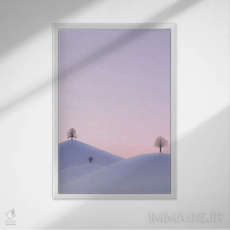 تابلو دکوراتیو سکوت اثر فابیو آنتنور - نمای قابدار سفید