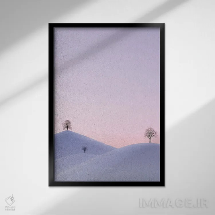 تابلو دکوراتیو سکوت اثر فابیو آنتنور - نمای قابدار مشکی