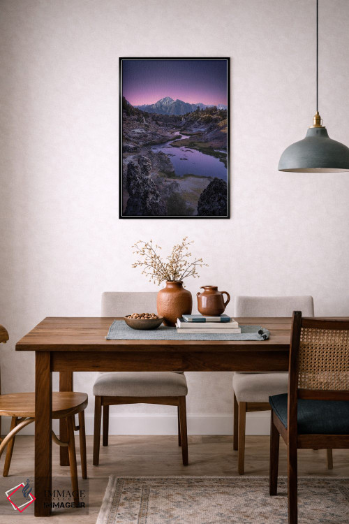 تابلو دکوراتیو سرزمین بنفش اثر فابیو آنتنور - D6B