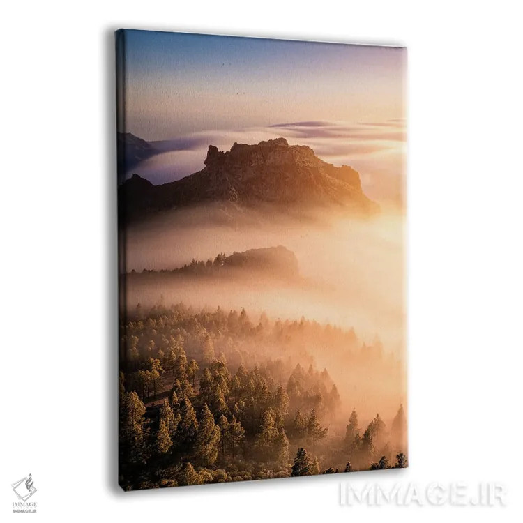 تابلو دکوراتیو موج قناری اثر فابیو آنتنور - نمای پرسپکتیو محصول