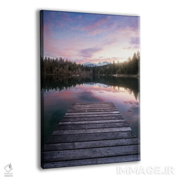 تابلو دکوراتیو دریاچه کرستا اثر فابیو آنتنور - نمای پرسپکتیو محصول