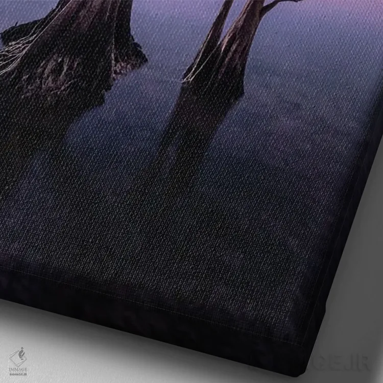 تابلو دکوراتیو سومبا اثر فابیو آنتنور - نمای نزدیک بافت بوم