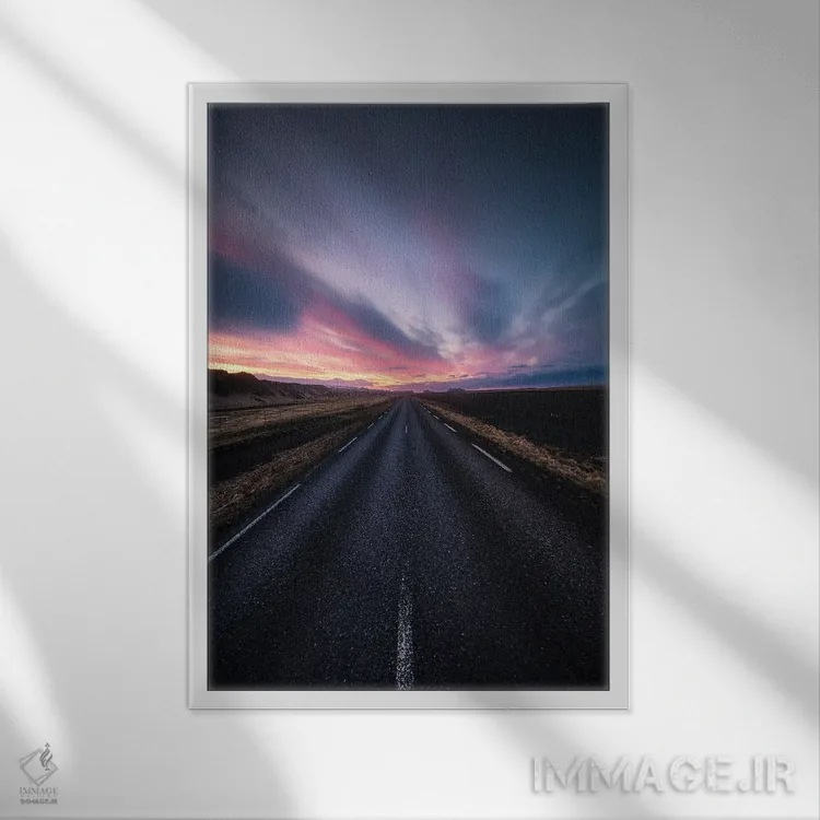 تابلو دکوراتیو خیابان اثر فابیو آنتنور - نمای قابدار سفید