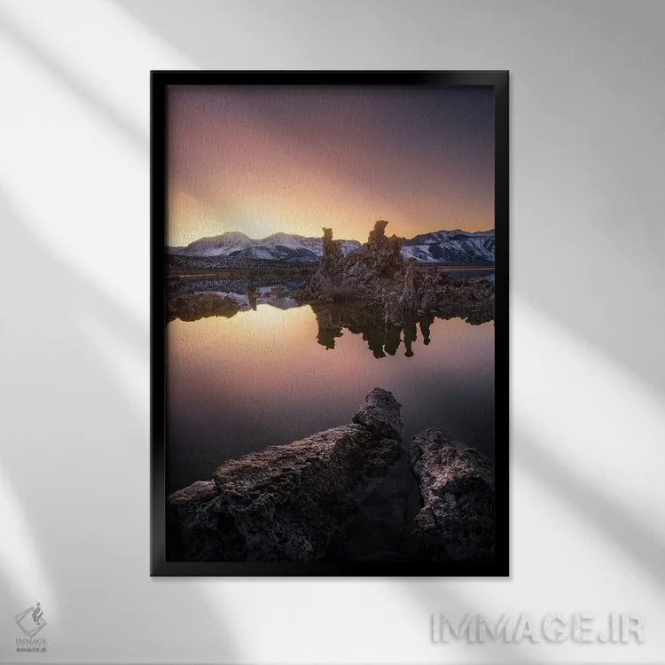 تابلو دکوراتیو استریو اثر فابیو آنتنور - نمای قابدار مشکی