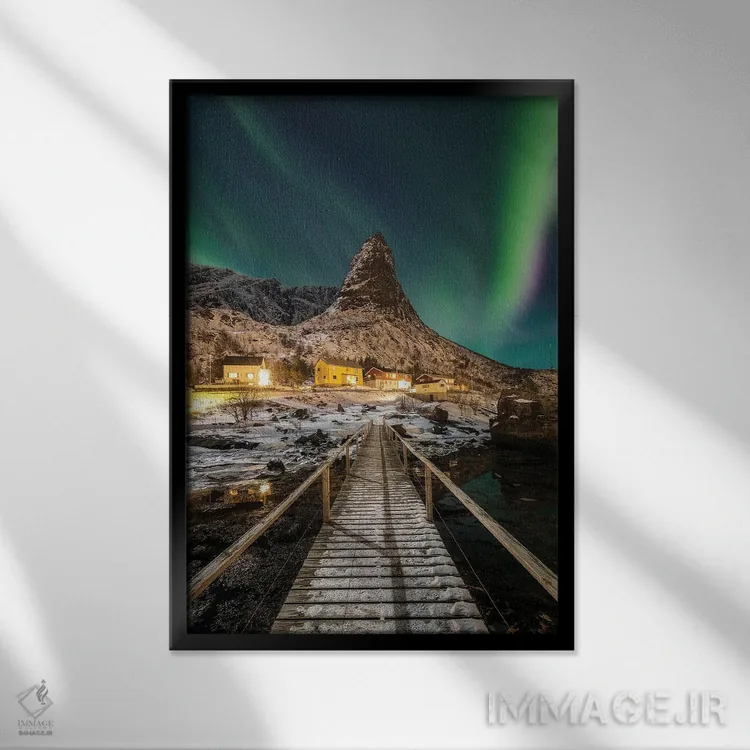 تابلو دکوراتیو نمای استاندارد اثر فابیو آنتنور - نمای قابدار مشکی