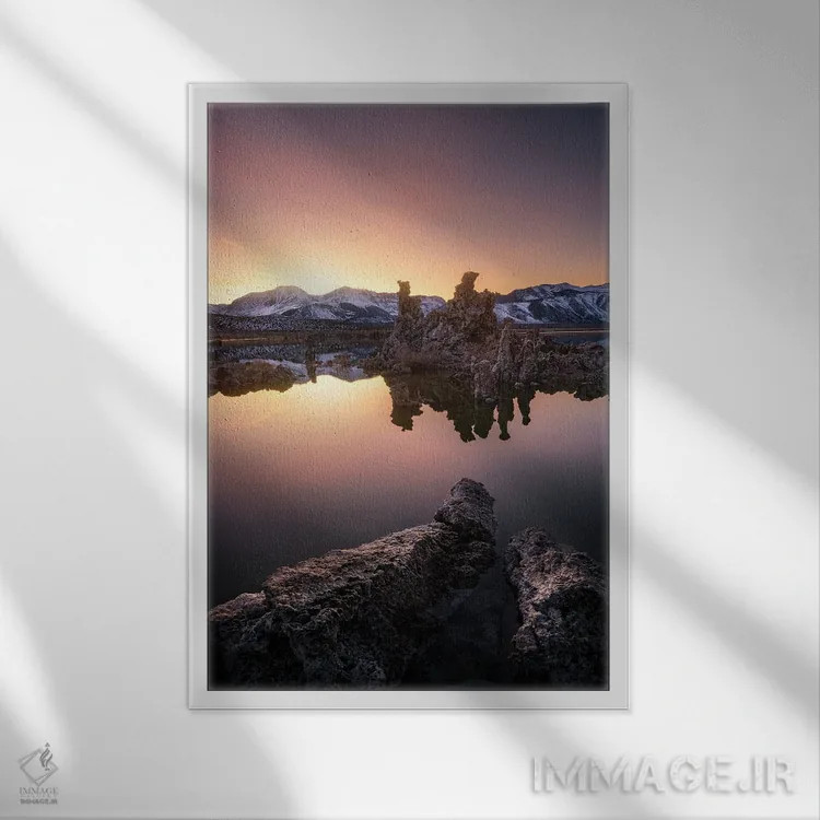 تابلو دکوراتیو استریو اثر فابیو آنتنور - نمای قابدار سفید