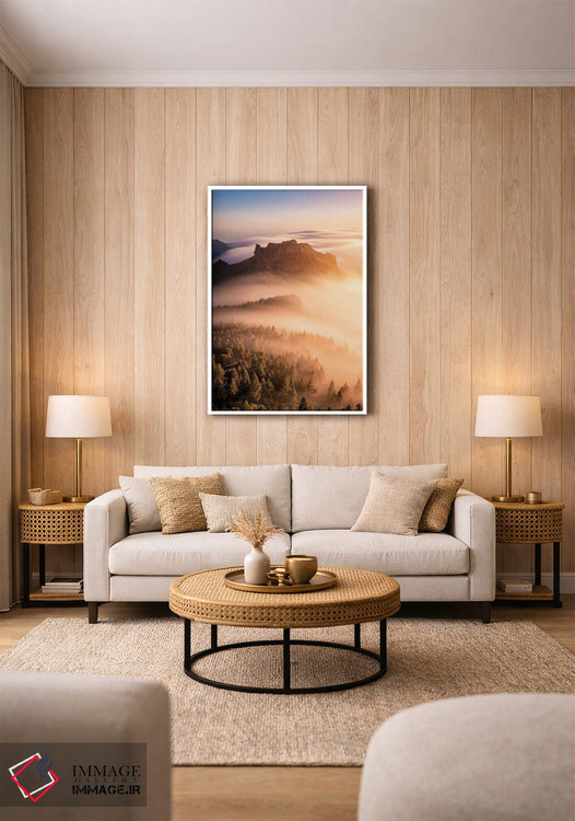 تابلو دکوراتیو موج قناری اثر فابیو آنتنور - D1W