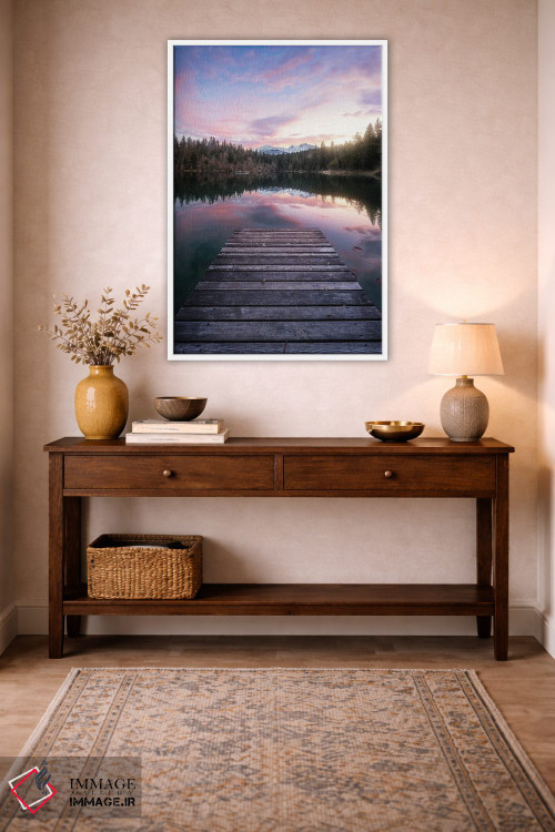 تابلو دکوراتیو دریاچه کرستا اثر فابیو آنتنور - D1W