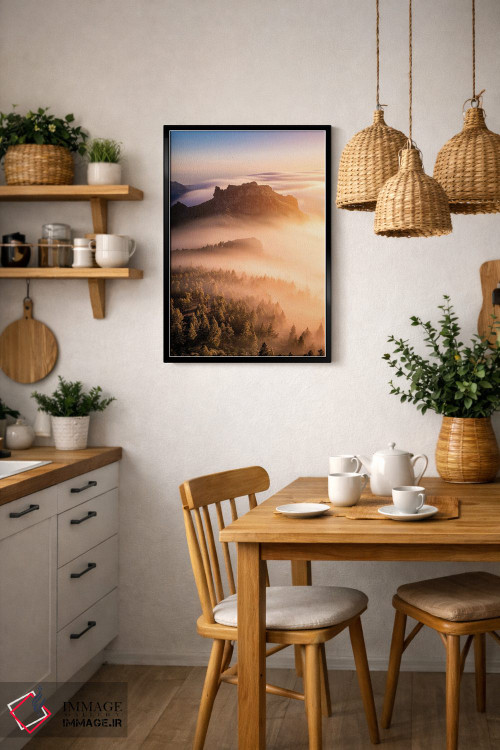 تابلو دکوراتیو موج قناری اثر فابیو آنتنور - D5B