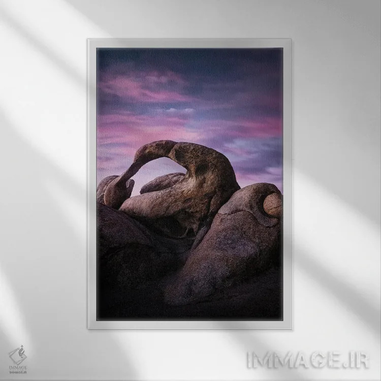 تابلو دکوراتیو تپه ها چشم دارند اثر فابیو آنتنور - نمای قابدار سفید