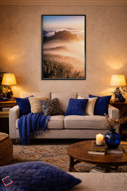 تابلو دکوراتیو موج قناری اثر فابیو آنتنور - D4B