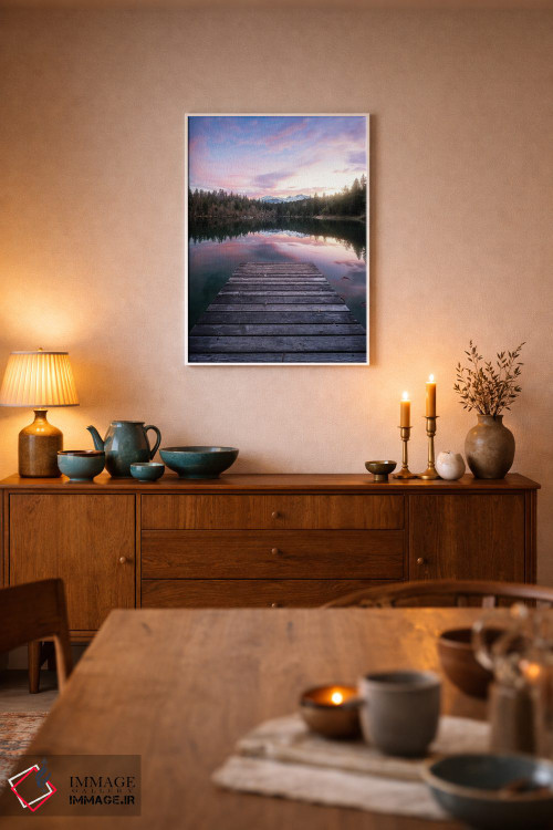 تابلو دکوراتیو دریاچه کرستا اثر فابیو آنتنور - D5W