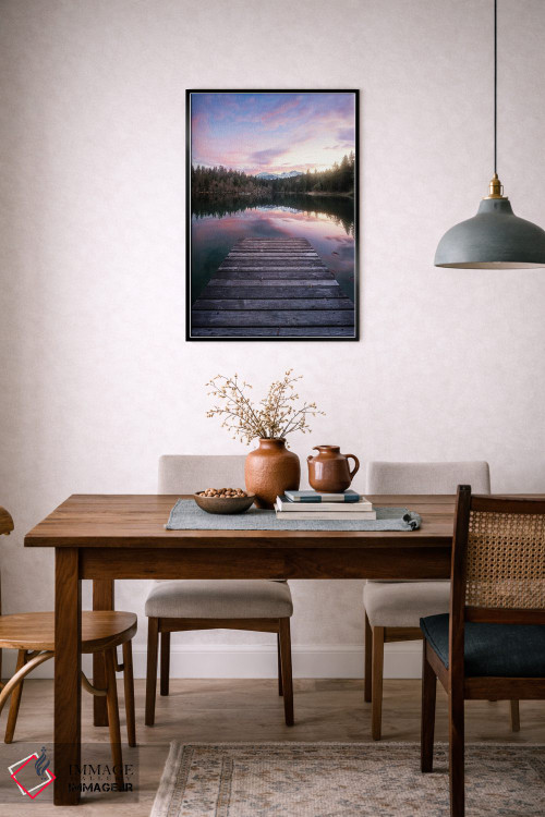 تابلو دکوراتیو دریاچه کرستا اثر فابیو آنتنور - D6B