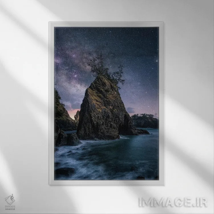 تابلو دکوراتیو آن یکتا اثر فابیو آنتنور - نمای قابدار سفید