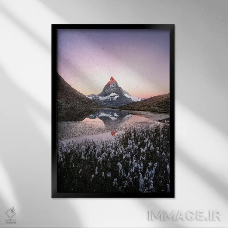 تابلو دکوراتیو آن نیرومند اثر فابیو آنتنور - نمای قابدار مشکی