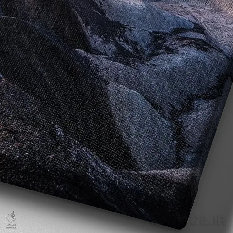 تابلو دکوراتیو نقطه اثر فابیو آنتنور - نمای نزدیک بافت بوم