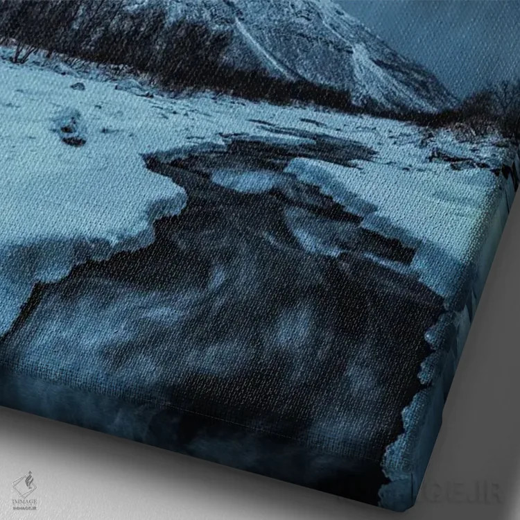 تابلو دکوراتیو سه قله اثر فابیو آنتنور - نمای نزدیک بافت بوم