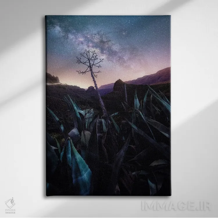 تابلو دکوراتیو لمس آسمان اثر فابیو آنتنور - نمای روبهرو روی دیوار