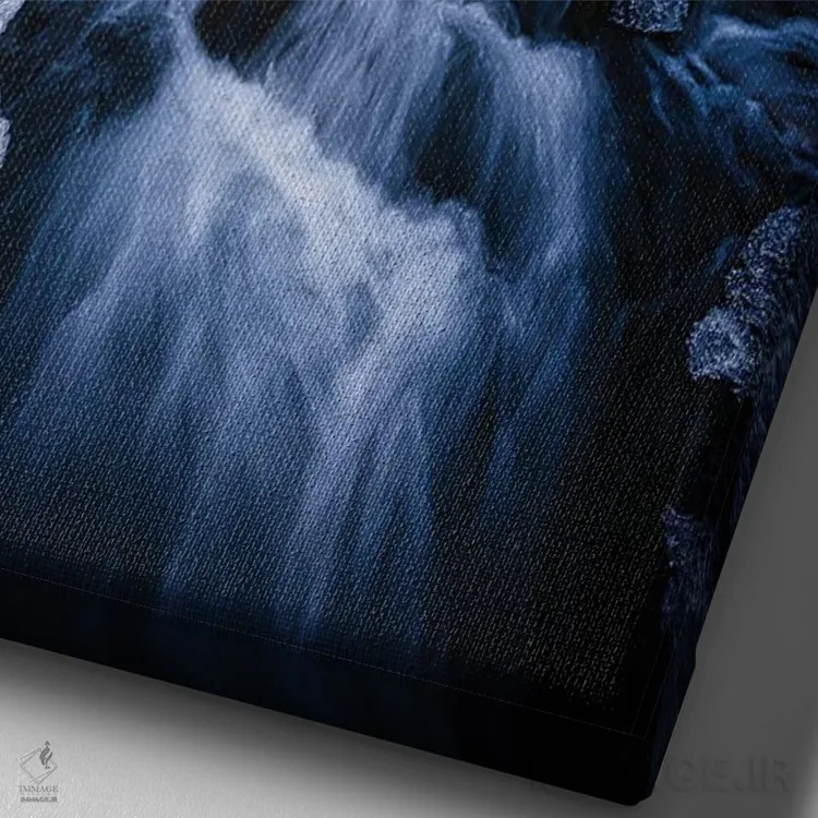 تابلو دکوراتیو رودخانه دره اثر فابیو آنتنور - نمای نزدیک بافت بوم