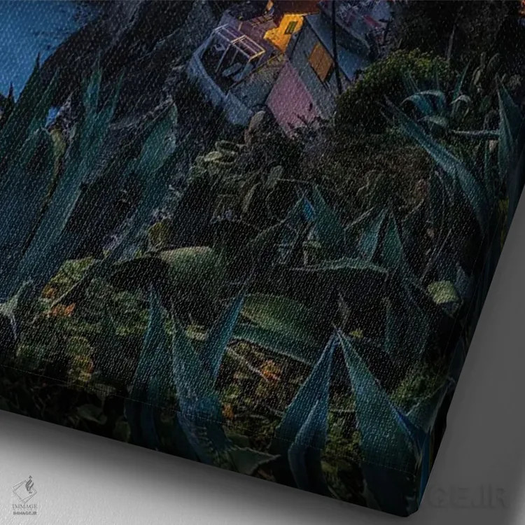 تابلو دکوراتیو ورناتزا اثر فابیو آنتنور - نمای نزدیک بافت بوم