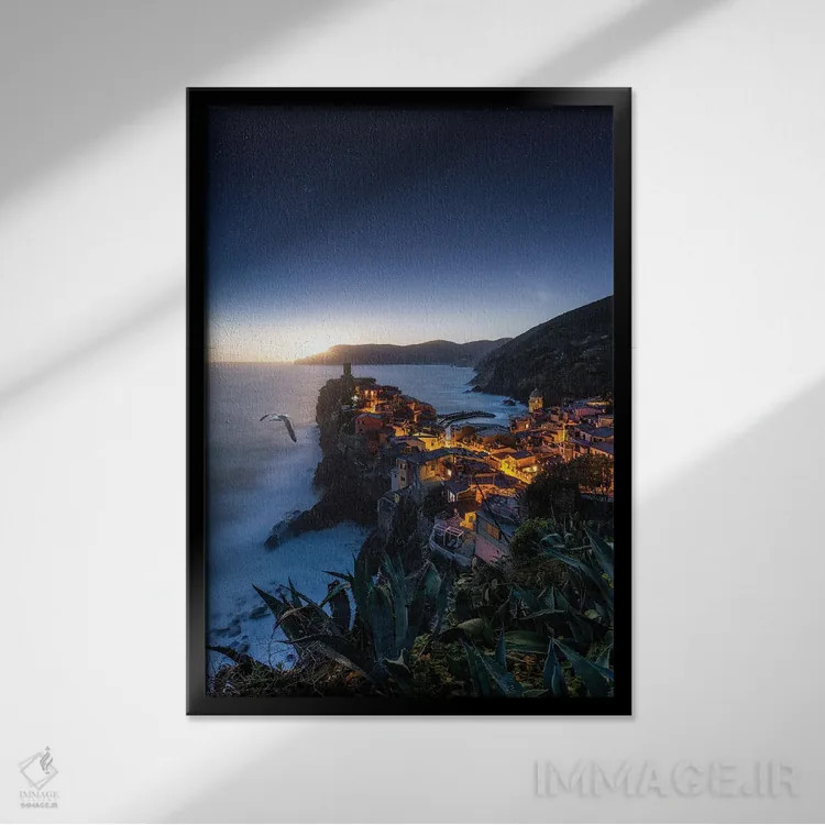 تابلو دکوراتیو ورناتزا اثر فابیو آنتنور - نمای قابدار مشکی